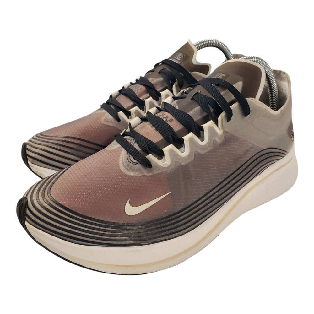 NIKE Shoes ZOOM FLY SP Mens Size 10.5 Black White Racing Sneaker AJ9282-001